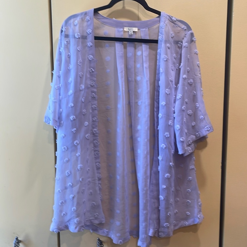 Kori America sheer Swiss dot kimono